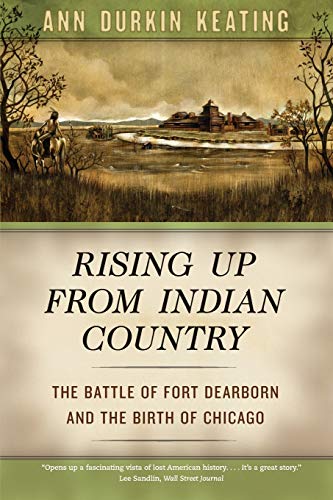 Book cover depicting Fort Dearborn and a rider in a prairie landscape.