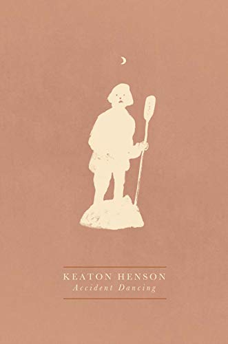 Book cover: illustrated figure with paddle, moon, and title “Accident Dancing”.