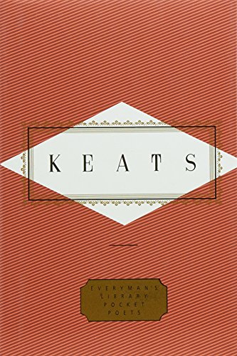 Red book cover with "Keats" in a diamond frame, Everyman's Library edition.