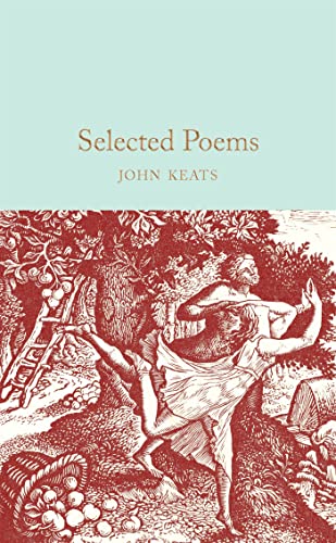 Red-brown illustrated cover of "Selected Poems" by John Keats.