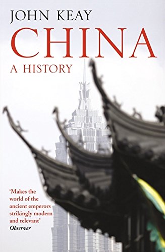 Book cover for “China: A History” featuring traditional rooflines and a pagoda.