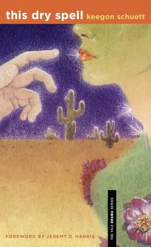 Book cover: woman’s face, desert landscape, and a pointing hand.