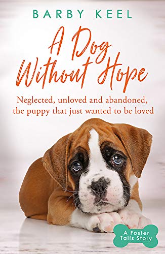 Book cover featuring a sad, young boxer puppy looking at the viewer.