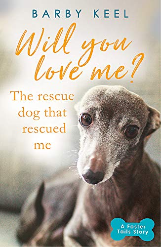 Book cover featuring a close-up of a graying, hopeful-looking rescue dog.