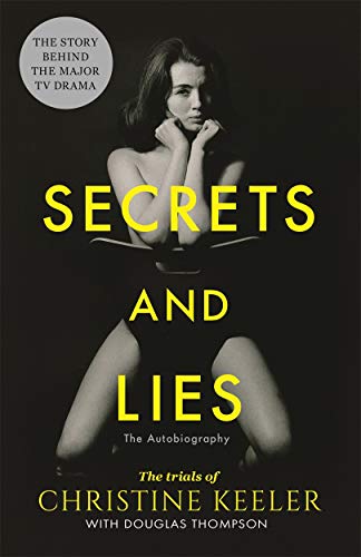 Book cover featuring a black and white portrait of Christine Keeler.