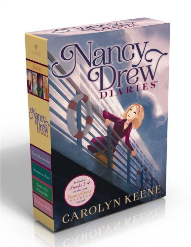 Box set of four Nancy Drew Diaries books by Carolyn Keene.