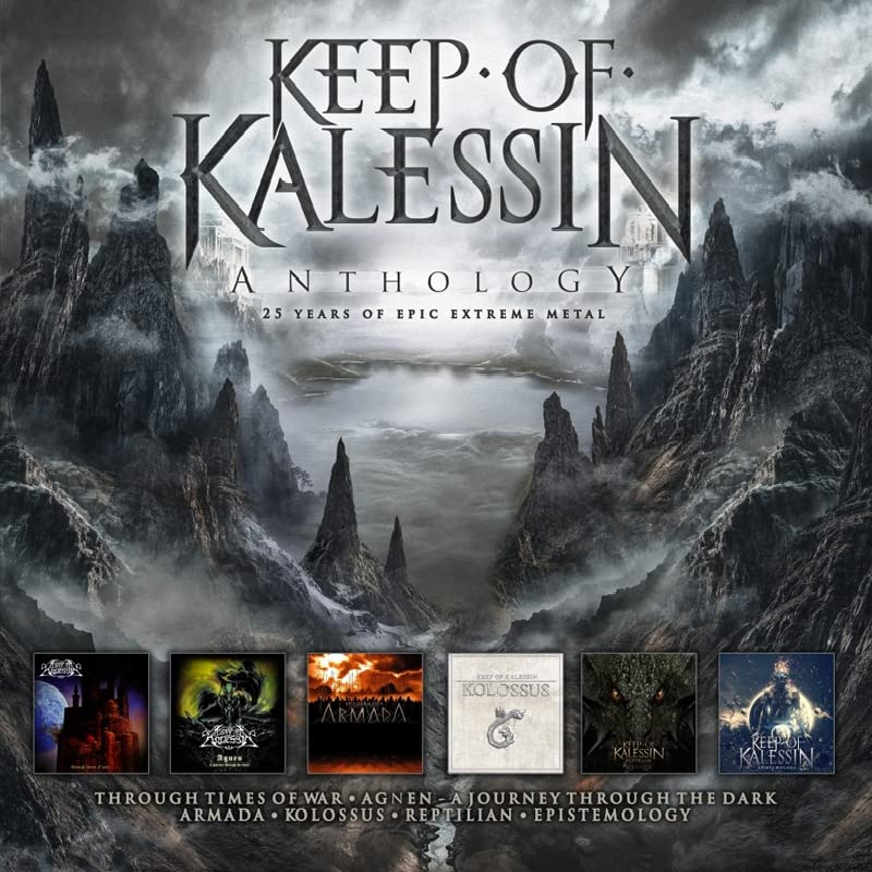 CD cover for Keep of Kalessin’s “Anthology,” featuring dark, stormy imagery.