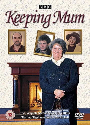 DVD cover of "Keeping Mum Series Two" with portraits and a woman by a fireplace.