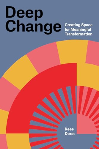 Book cover: "Deep Change" with abstract colorful arc and author name.