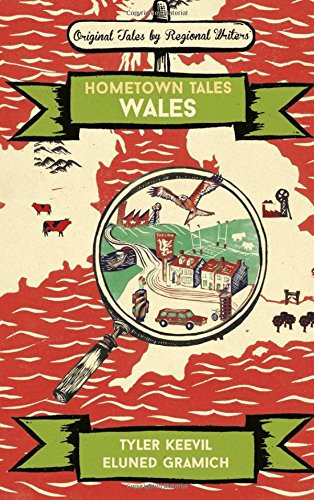 Book cover for "Hometown Tales: Wales" with illustrated Welsh scenes.