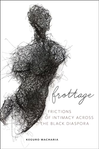 Book cover: abstract figure formed from lines, title “Frottage” visible.