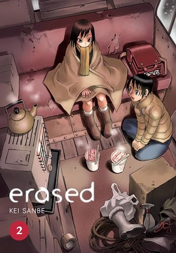 Manga cover: two children sit near a stove in a sparse room.