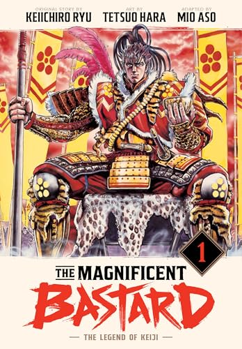Manga cover featuring a man in ornate samurai armor with a feathered plume.
