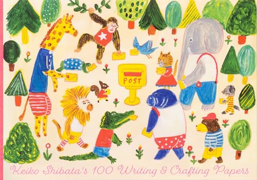 Colorful illustration of animals with mail, product title at bottom.