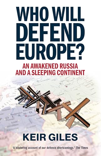Book cover showing anti-tank obstacles over a map of Europe with title and author.