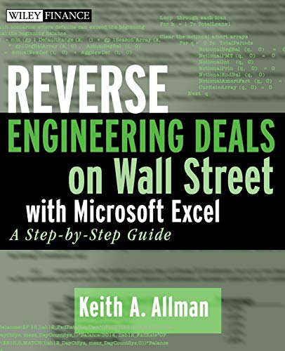 Book cover: "Reverse Engineering Deals on Wall Street" with Excel.