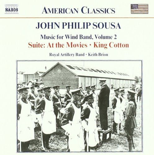 CD cover for John Philip Sousa’s “Music for Wind Band, Vol 2” featuring a band photo.