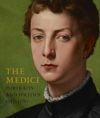 A portrait of a young man against a green background with book title text.
