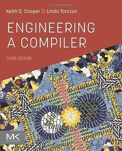 Book cover: “Engineering a Compiler,” third edition, with abstract design.