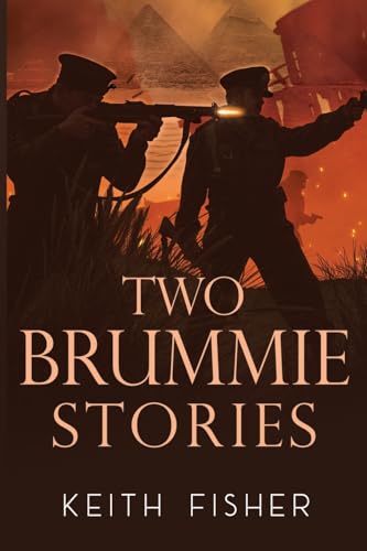 Book cover: Silhouette soldiers in battle, title "Two Brummie Stories".