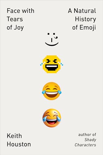 Book cover featuring a progression of laughing face emojis, titled “Face with Tears of Joy.”