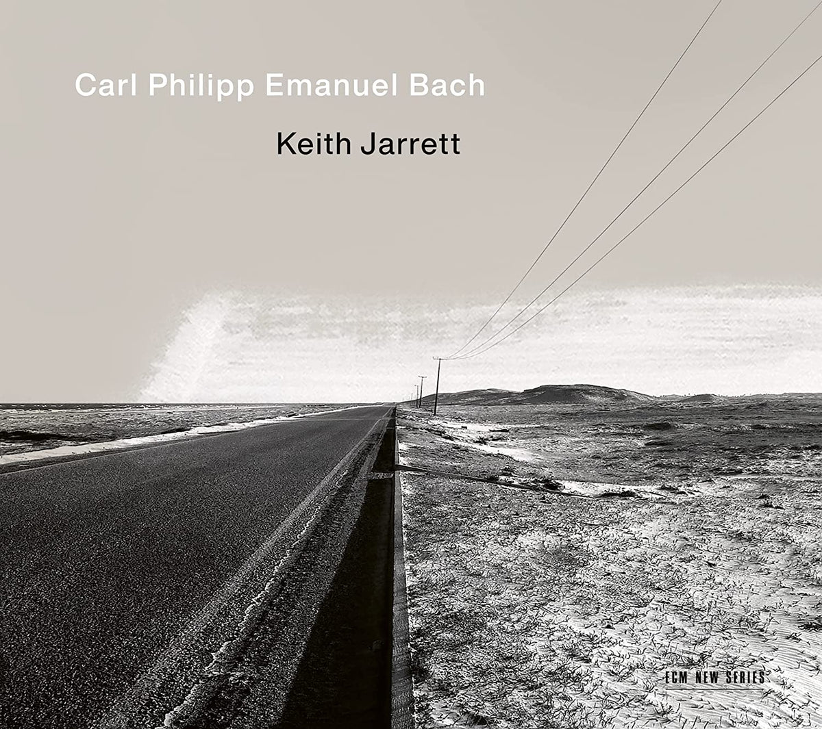 CD cover: road receding into a bleak, monochrome landscape.