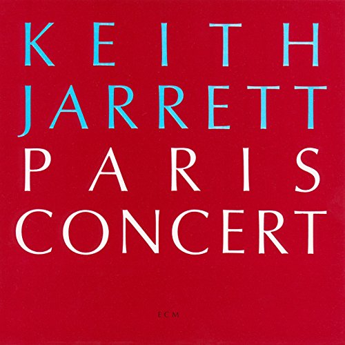 Red album cover with white text: "Keith Jarrett Paris Concert".