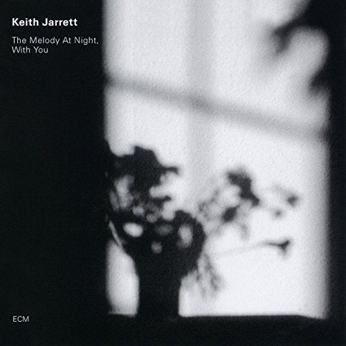 Black and white album cover for Keith Jarrett’s “The Melody At Night, With You.”