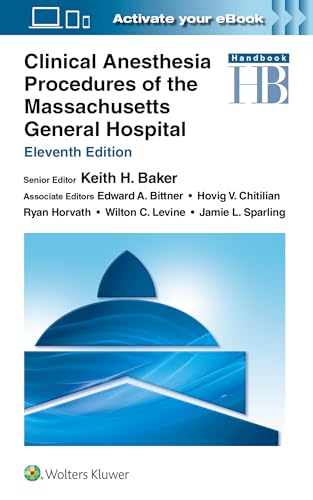 Cover of "Clinical Anesthesia Procedures of the Massachusetts General Hospital," 11th edition.