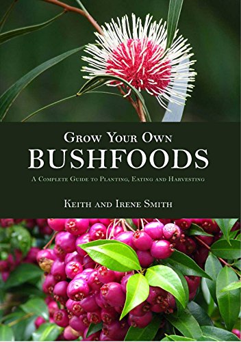 Book cover featuring native Australian plants and the title "Grow Your Own Bushfoods".