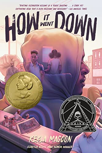 Book cover: "How It Went Down" by Kekla Magoon, featuring diverse figures.