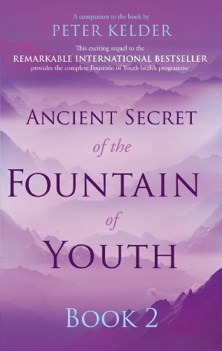 Book cover: “Ancient Secret of the Fountain of Youth Book 2” with purple mountains.