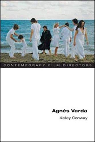 Book cover for “Agnes Varda” featuring people on a beach.