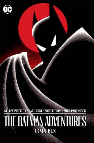 Cover of "The Batman Adventures Omnibus" featuring a stylized Batman silhouette.