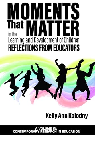 Book cover with silhouettes of children dancing over a rainbow arc.