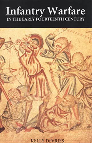 Book cover depicting medieval soldiers with bows and arrows, titled “Infantry Warfare.”