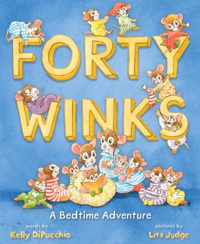 Book cover with colorful illustrations of mice and large, textured title text.
