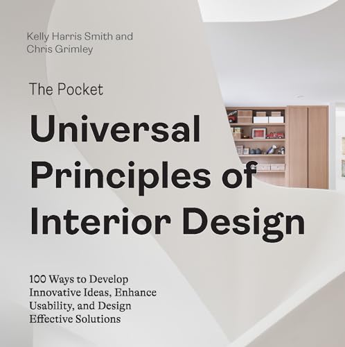 Book cover: “The Pocket Universal Principles of Interior Design” with a room scene.