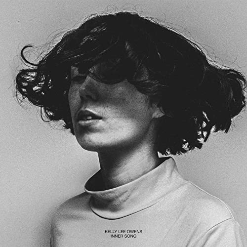 Black and white portrait of Kelly Lee Owens, album cover for "Inner Song.