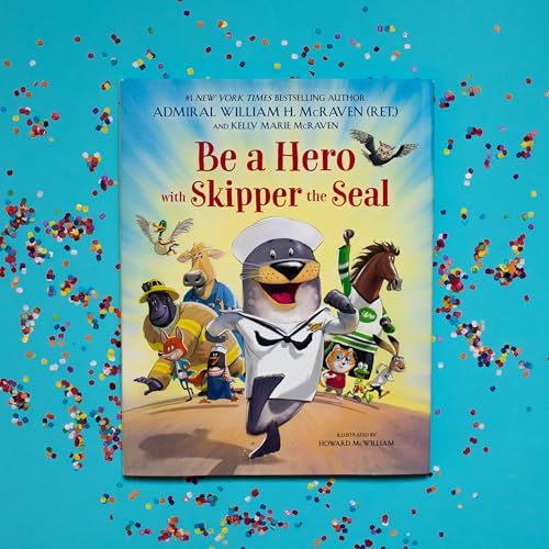 Children’s book cover featuring a cartoon seal in a sailor suit with animals.