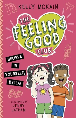 Book cover with two children and a large green heart with text.