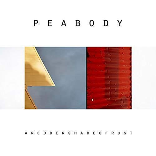 Album cover for Peabody’s “A Redder Shade of Rust” with geometric shapes.