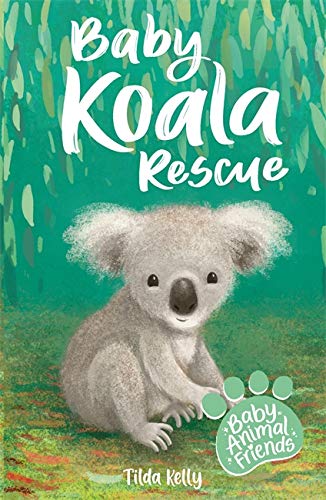 Book cover featuring an illustrated baby koala with green foliage.