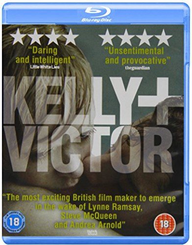 Kelly + Victor" Blu-ray case with a close-up of a person's face.