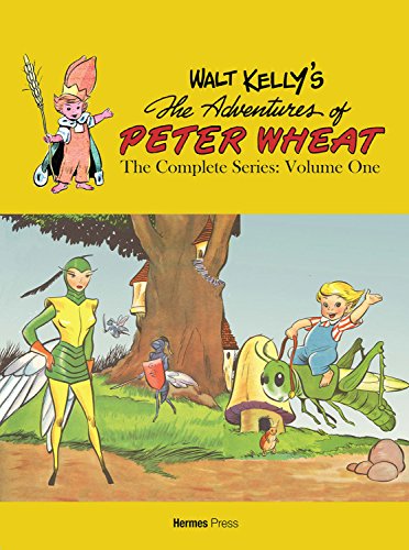 Book cover: Peter Wheat, a fantasy comic with insect-like characters.