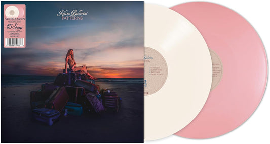 PATTERNS" vinyl record with pink and cream colored discs, beach cover art.