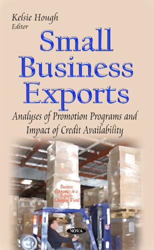 Book cover: “Small Business Exports” with warehouse and forklift image.