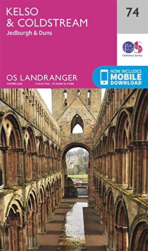 Ordnance Survey map cover featuring Jedburgh Abbey’s stone arches.