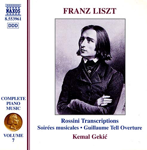 CD cover featuring a portrait of composer Franz Liszt.