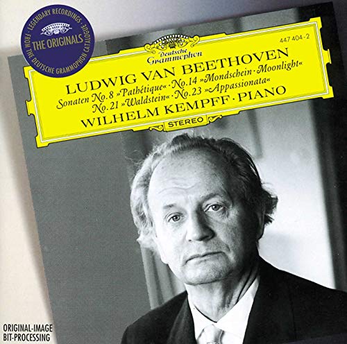 CD cover featuring pianist Wilhelm Kempff and text naming Beethoven sonatas.